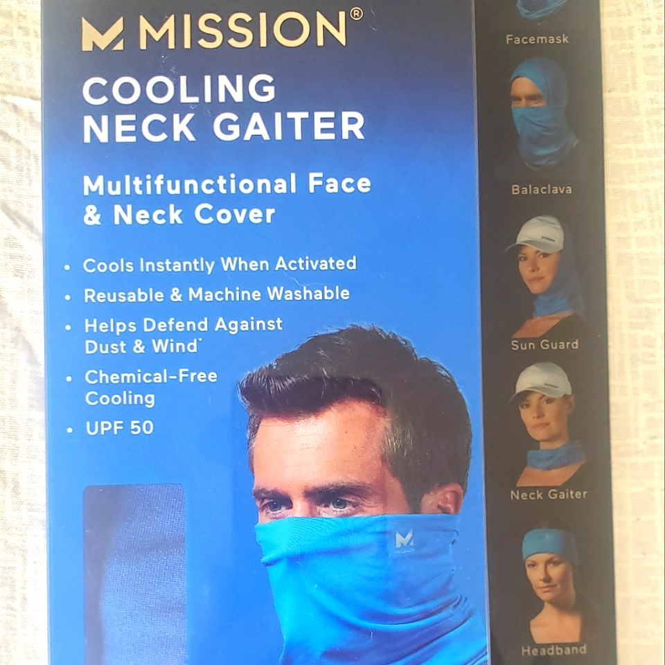 Brand New Mission Cooling Neck Gaiter Multifunctional Face  Neck Cover